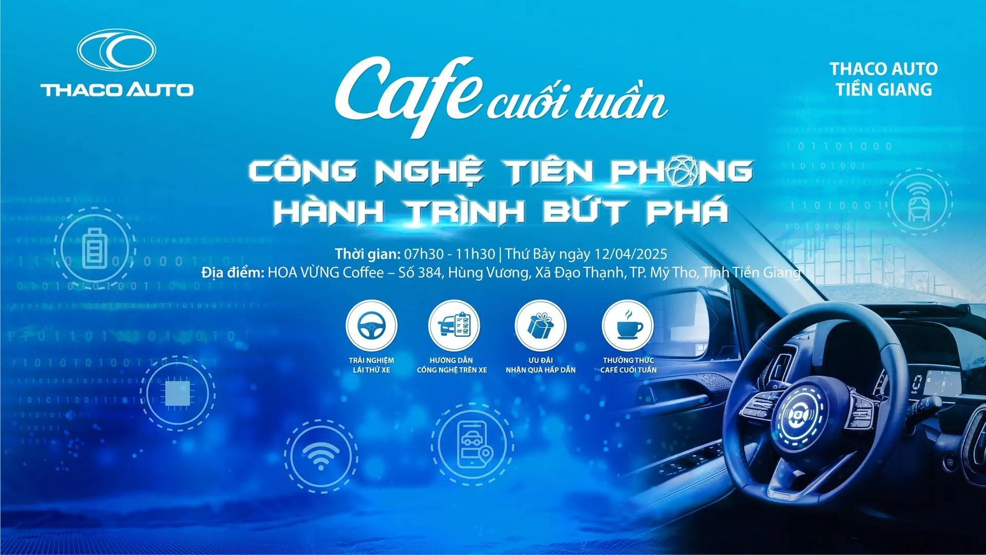 CÙNG THACO AUTO NÂNG TẦM TRẢI NGHIỆM VỚI CHƯƠNG TRÌNH “CAFE CUỐI TUẦN” CHỦ ĐỀ CÔNG NGHỆ
