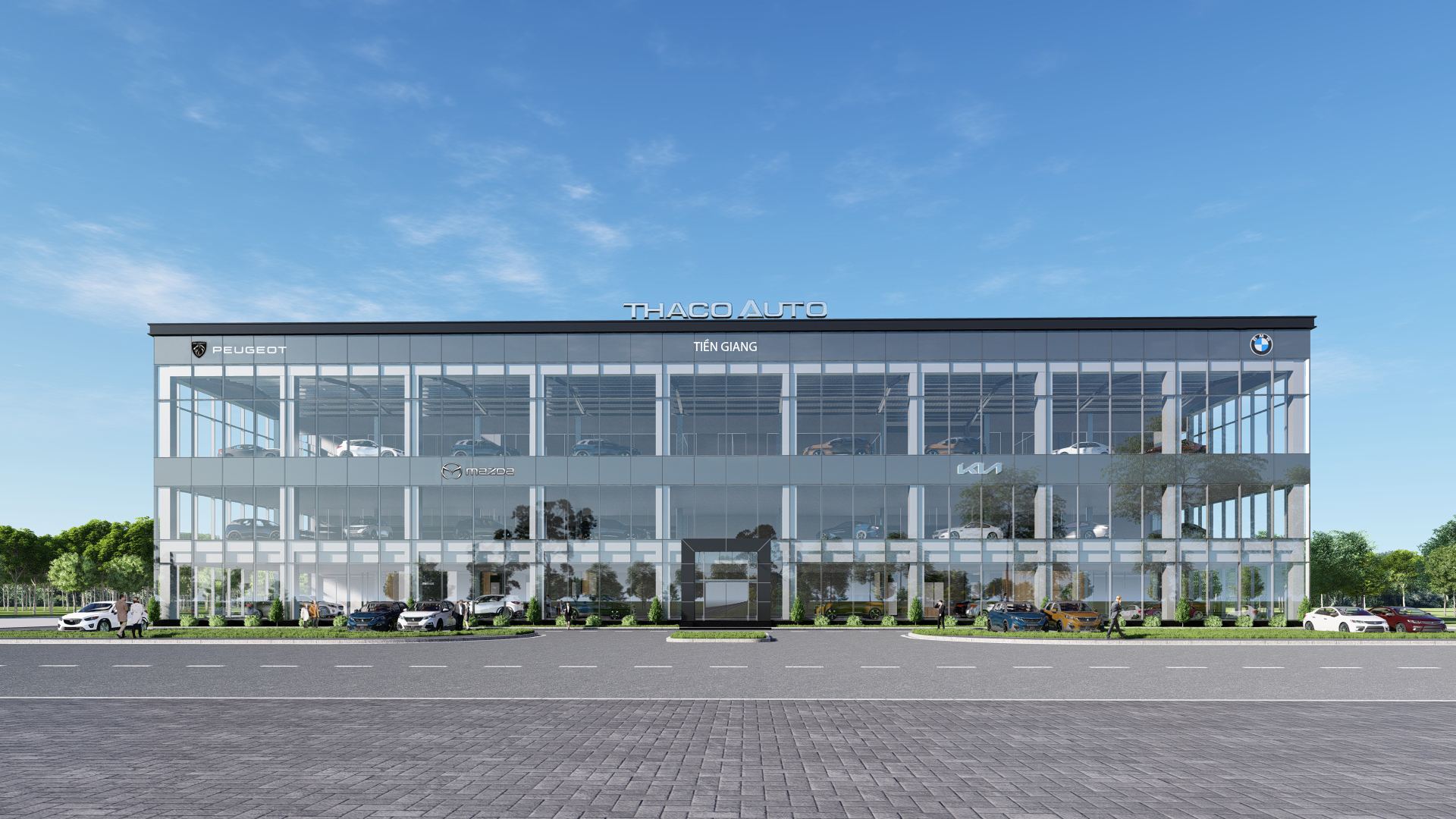 THACO AUTO TIỀN GIANG KHAI TRƯƠNG SHOWROOM MỚI VỚI DIỆN TÍCH HƠN 3.200m2